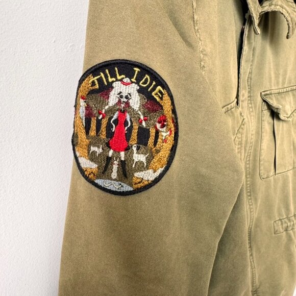 Zadig & Voltaire Kayak Green Utility Military Jacket - Picture 3 of 10